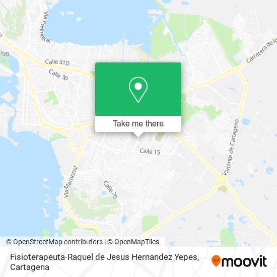 Mapa de Fisioterapeuta-Raquel de Jesus Hernandez Yepes