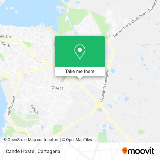 Mapa de Cande Hostel