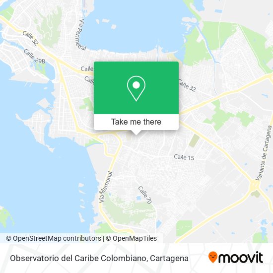 Mapa de Observatorio del Caribe Colombiano