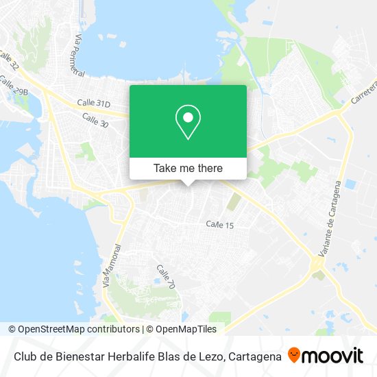 Club de Bienestar Herbalife Blas de Lezo map