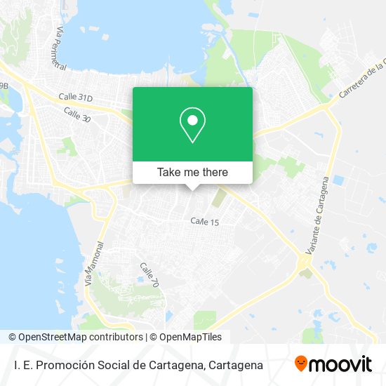 I. E. Promoción Social de Cartagena map