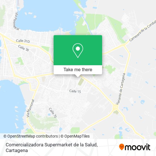 Mapa de Comercializadora Supermarket de la Salud