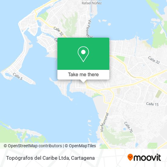 Mapa de Topógrafos del Caribe Ltda