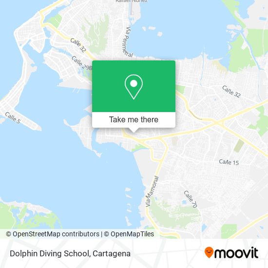 Dolphin Diving School map
