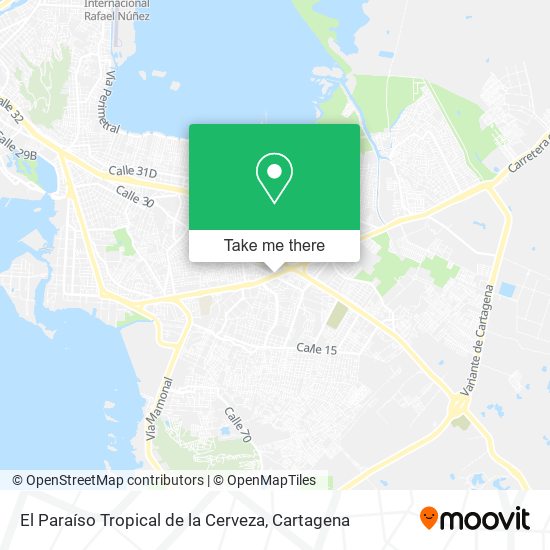 El Paraíso Tropical de la Cerveza map