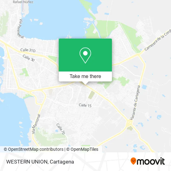 WESTERN UNION map