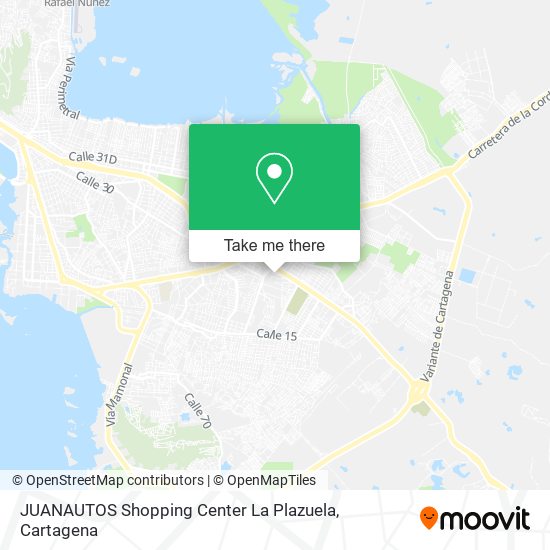 Mapa de JUANAUTOS Shopping Center La Plazuela