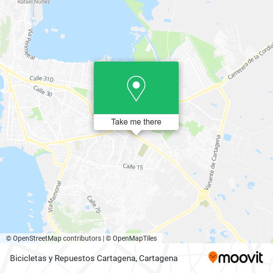 Bicicletas y Repuestos Cartagena map