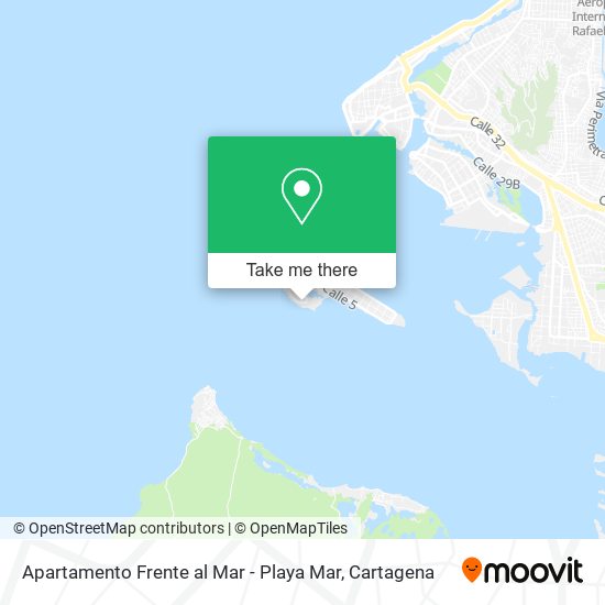 Apartamento Frente al Mar - Playa Mar map