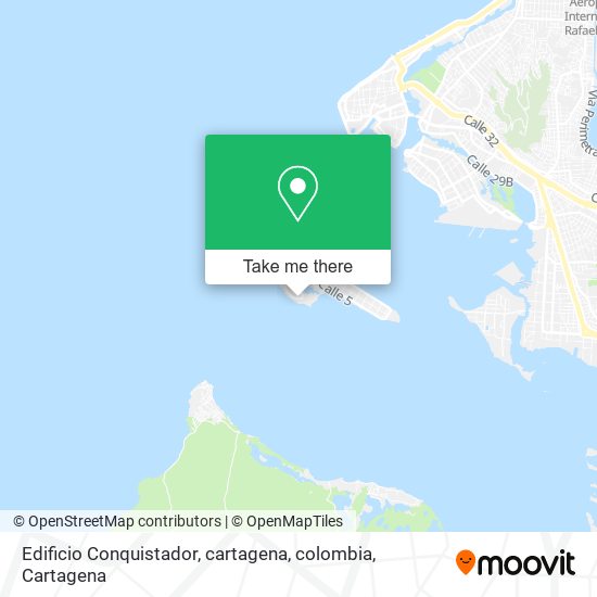 Edificio Conquistador, cartagena, colombia map