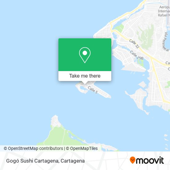 Gogó Sushi Cartagena map