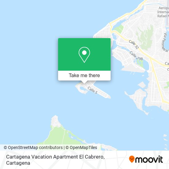 Cartagena Vacation Apartment El Cabrero map