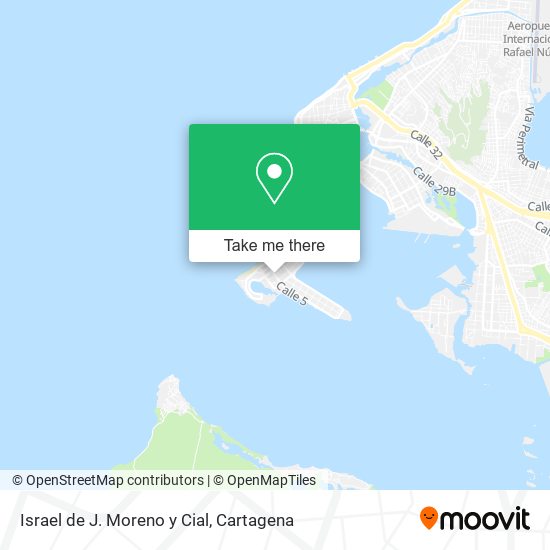 Israel de J. Moreno y Cial map