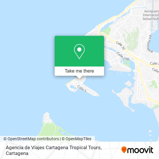 Mapa de Agencia de Viajes Cartagena Tropical Tours