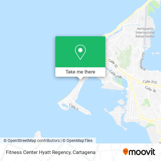 Mapa de Fitness Center Hyatt Regency