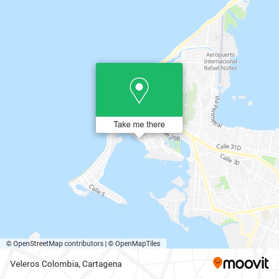 Veleros Colombia map