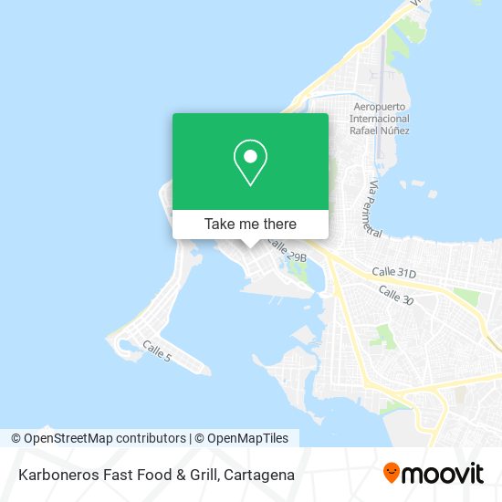 Mapa de Karboneros Fast Food & Grill