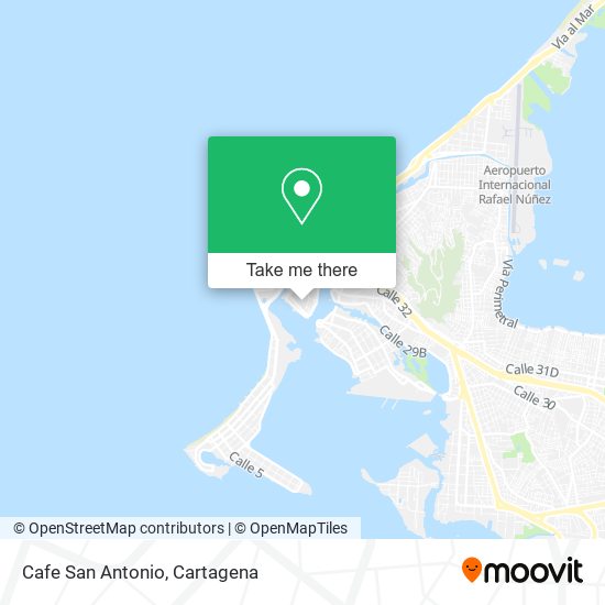 Cafe San Antonio map