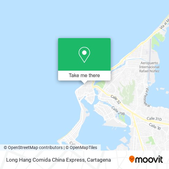 Mapa de Long Hang Comida China Express