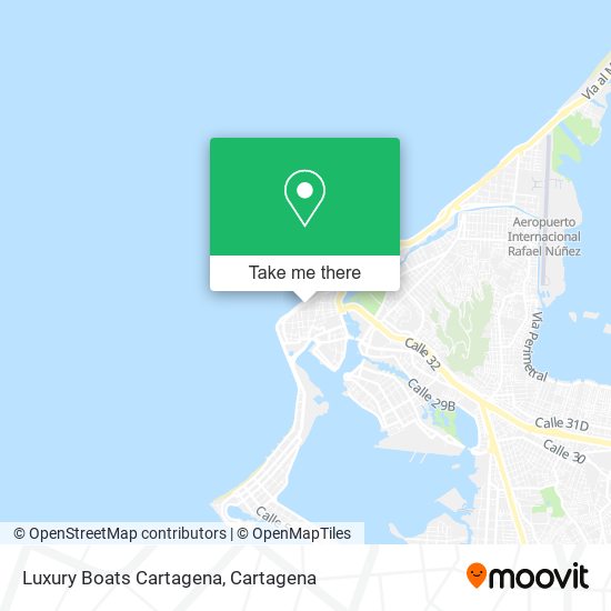 Luxury Boats Cartagena map