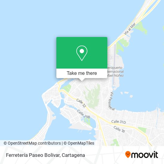 Ferretería Paseo Bolívar map