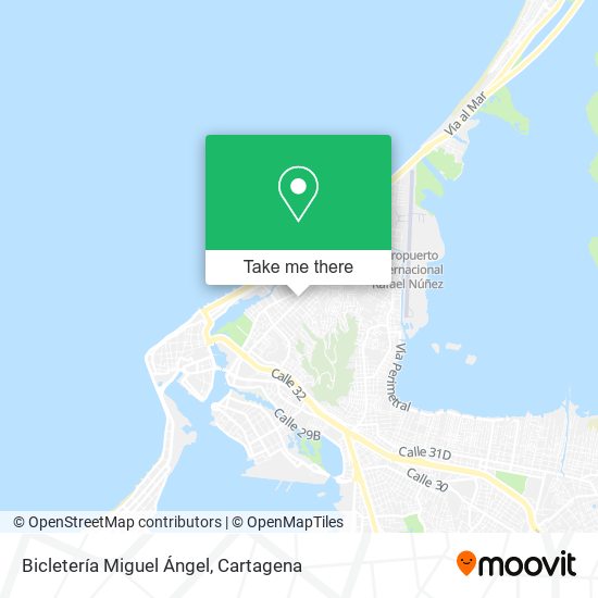 Bicletería Miguel Ángel map