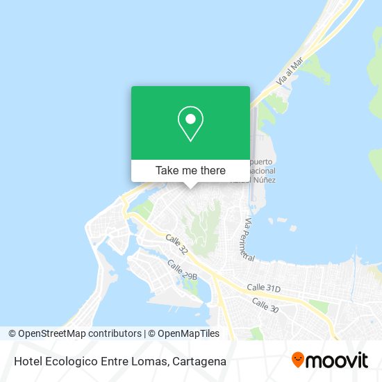 Mapa de Hotel Ecologico Entre Lomas