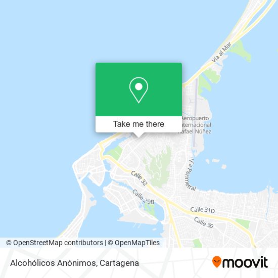 Alcohólicos Anónimos map