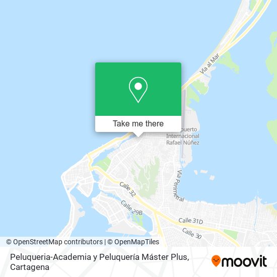Mapa de Peluqueria-Academia y Peluquería Máster Plus