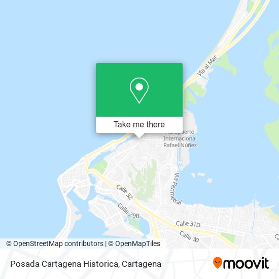 Mapa de Posada Cartagena Historica