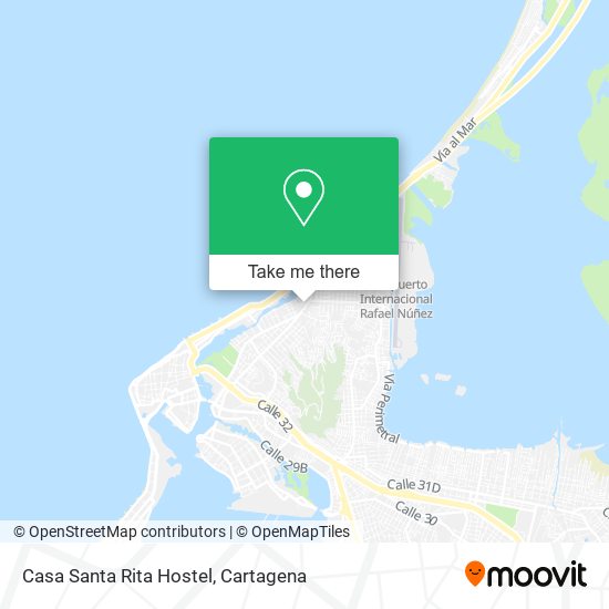 Casa Santa Rita Hostel map