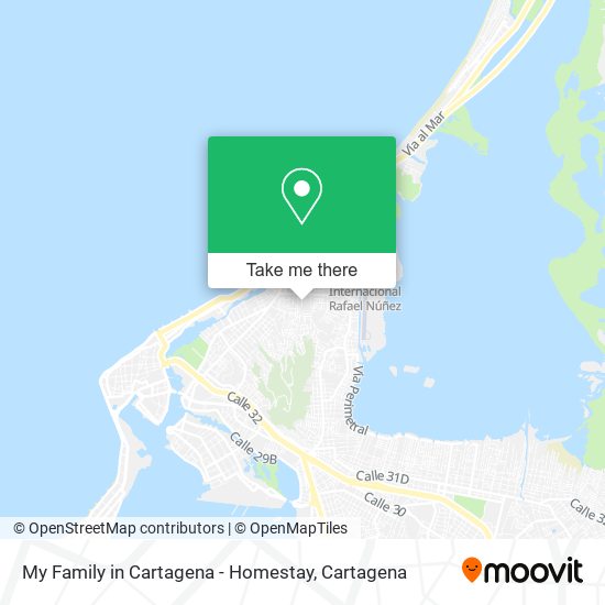 My Family in Cartagena - Homestay map