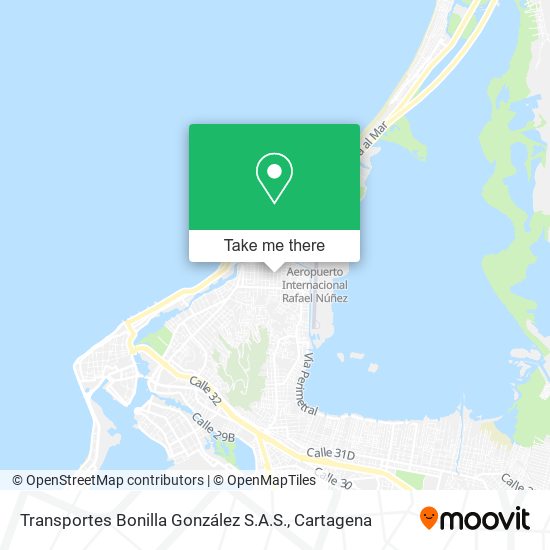 Mapa de Transportes Bonilla González S.A.S.