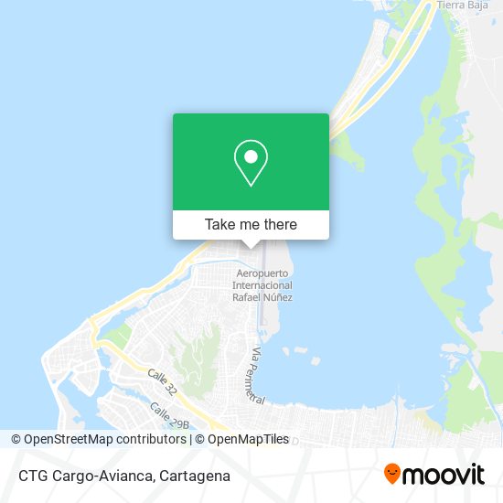 Mapa de CTG Cargo-Avianca