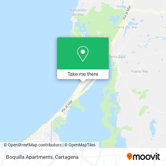 Boquilla Apartments map