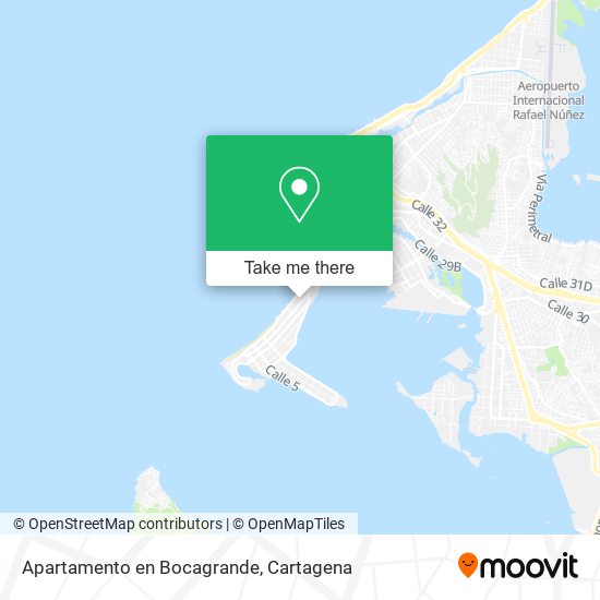 Apartamento en Bocagrande map