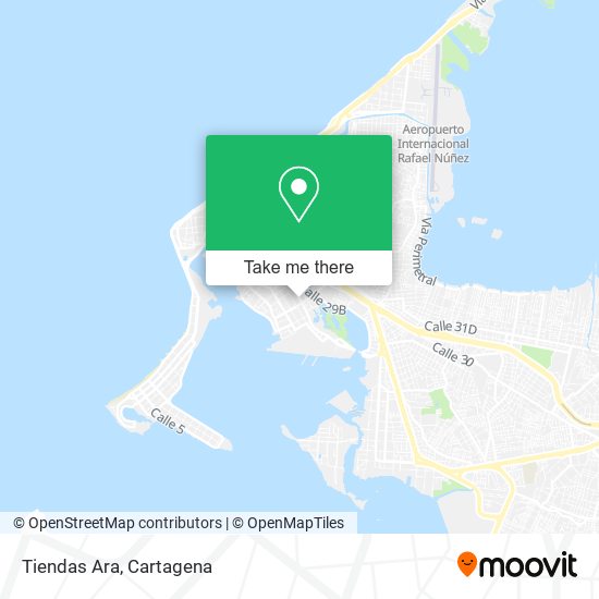 Tiendas Ara map