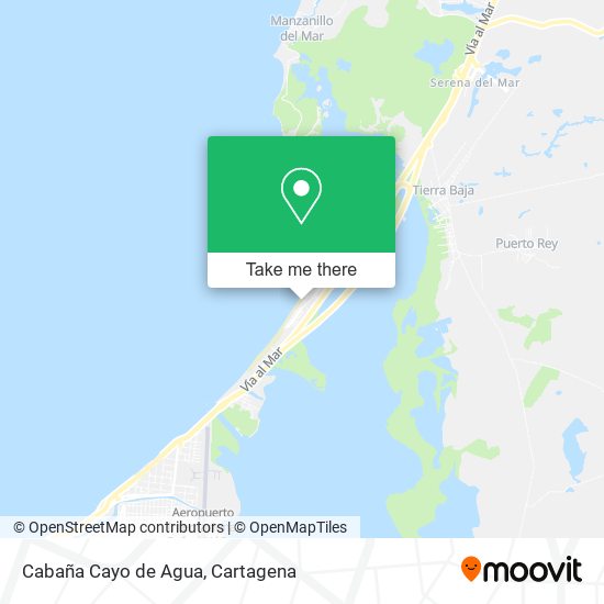 Cabaña Cayo de Agua map