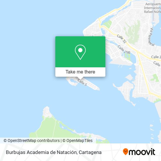 Burbujas Academia de Natación map