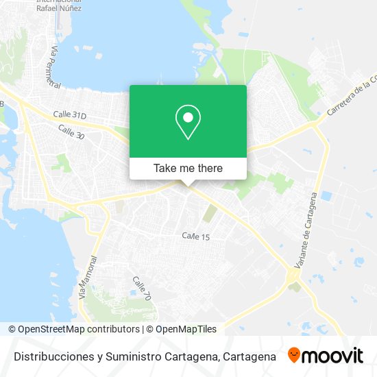 Distribucciones y Suministro Cartagena map