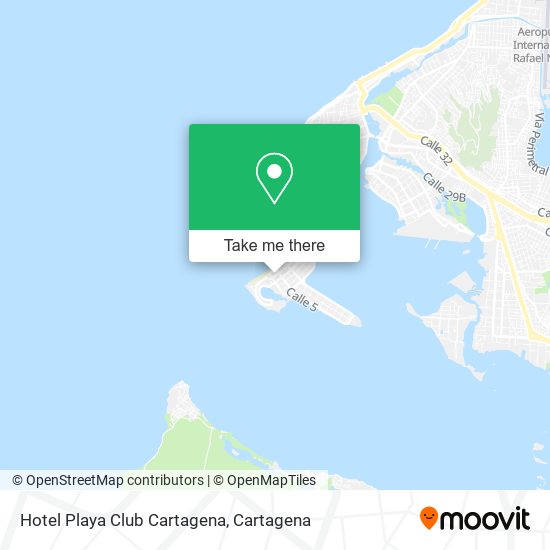 Hotel Playa Club Cartagena map