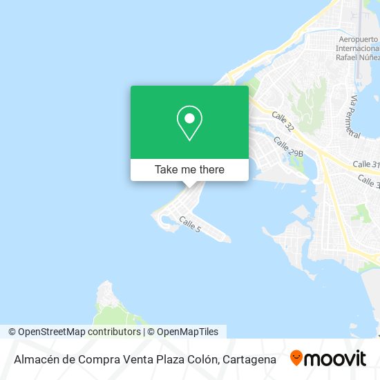 Mapa de Almacén de Compra Venta Plaza Colón