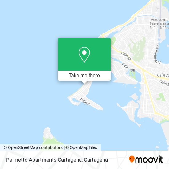 Mapa de Palmetto Apartments Cartagena