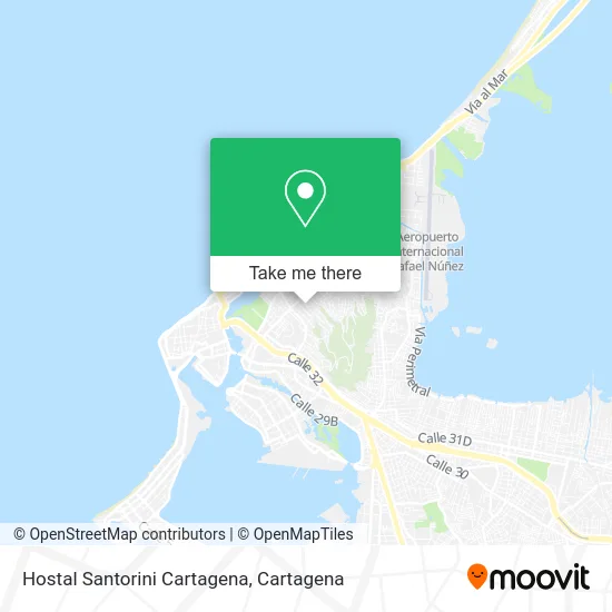 Hostal Santorini Cartagena map