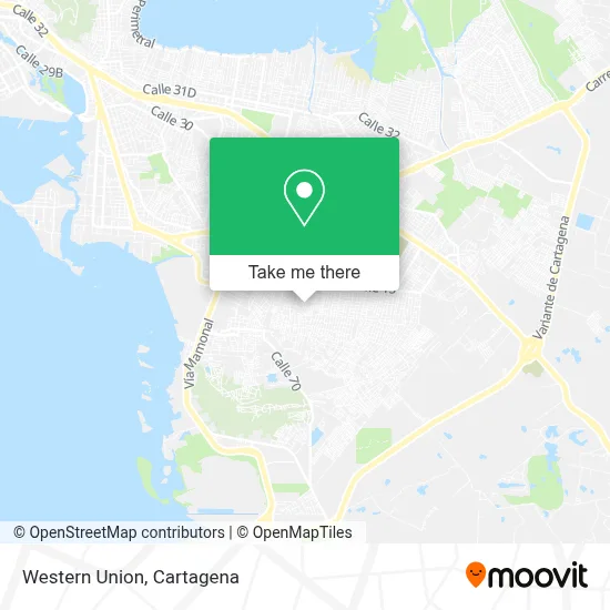 Western Union map