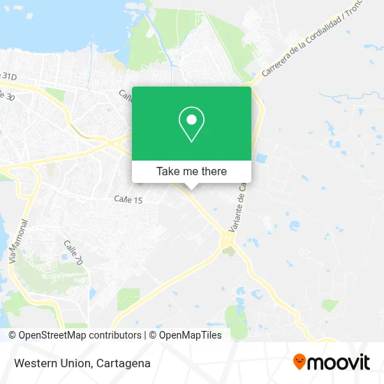 Western Union map