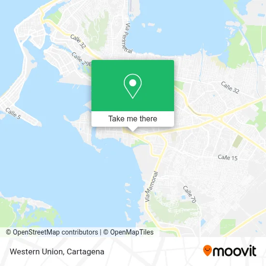 Western Union map