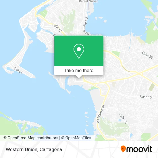 Western Union map