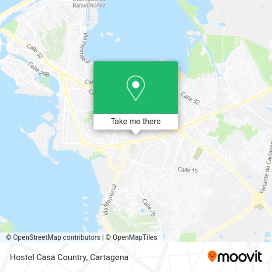 Hostel Casa Country map
