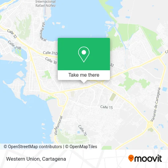 Western Union map